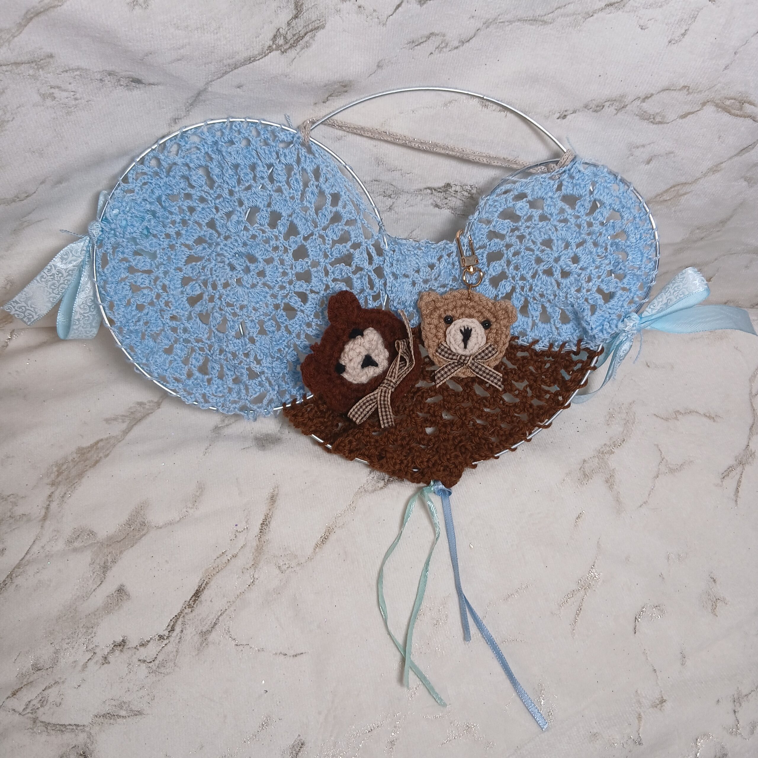 Décoration bleue oursons