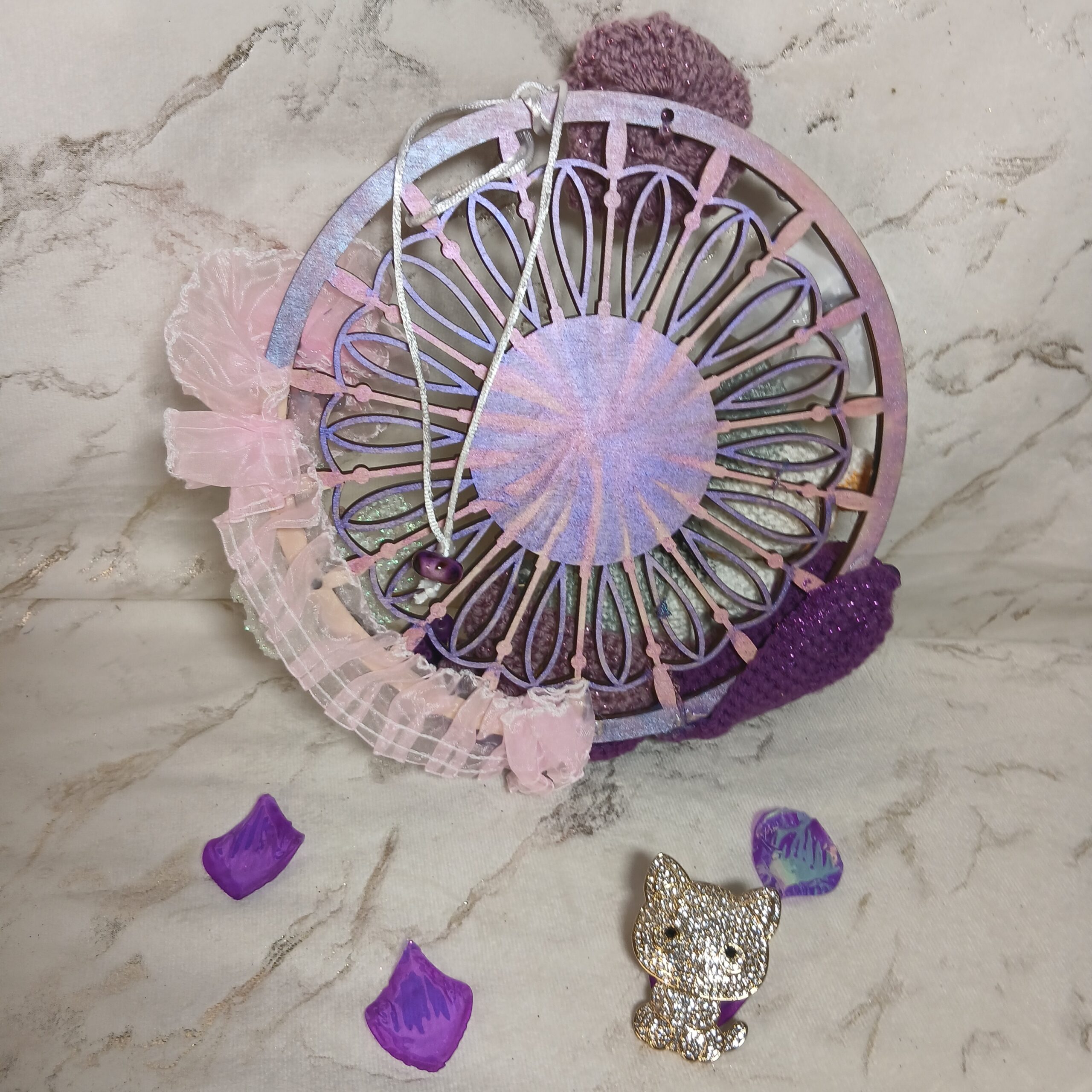 Décoration petit chat et fleurs – Image 4