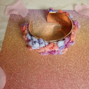 Jonc doré avec son fil pastel