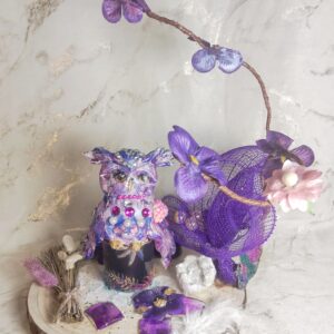 Décoration porcelaine petite chouette