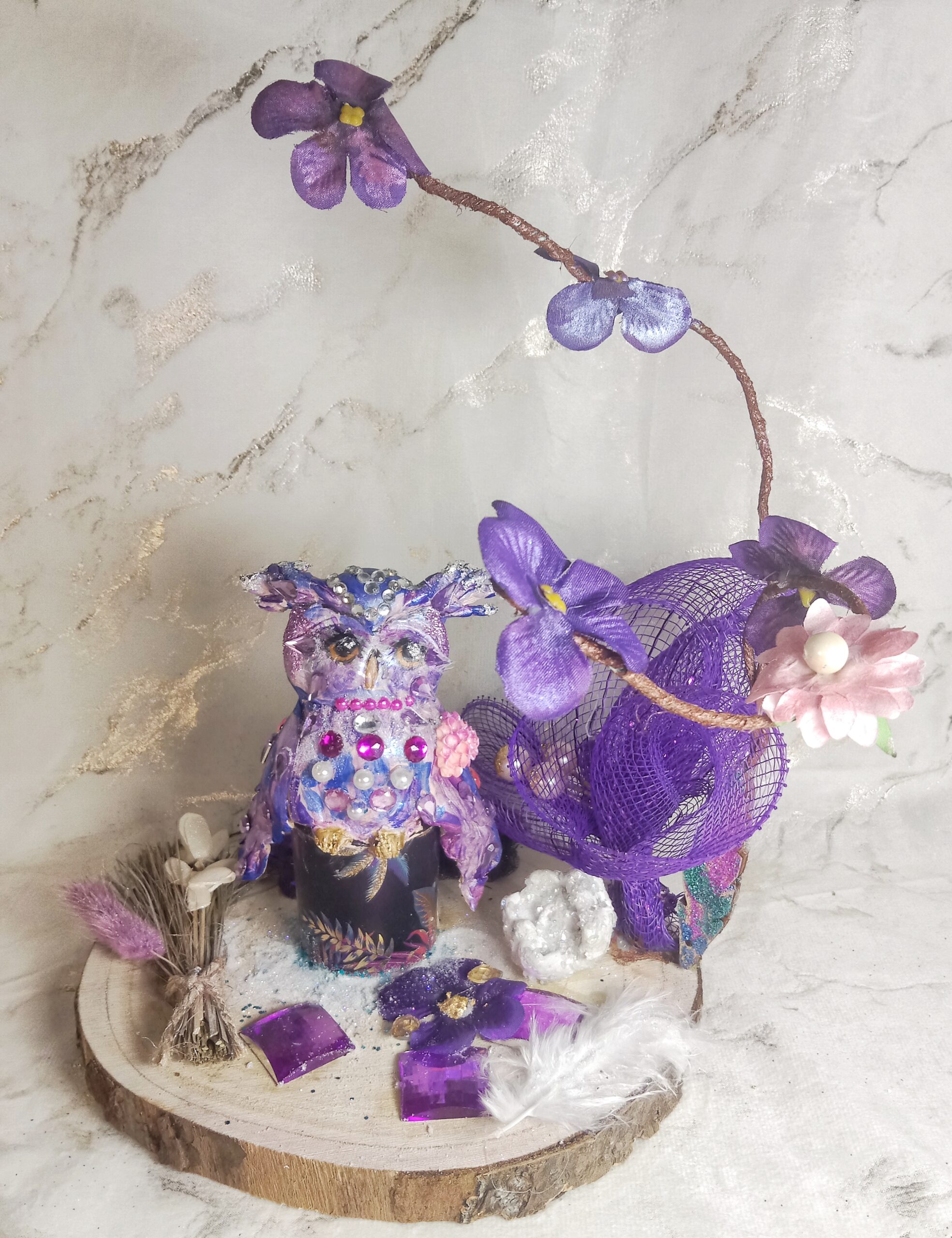 Décoration porcelaine petite chouette