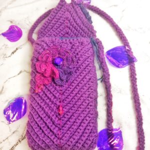 Pochette téléphone violette