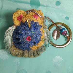 Porte-clés chouette multicolore