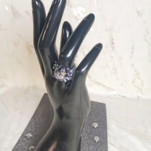 Bague tissée perles de rocailles