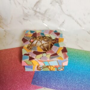 Boite licorne mosaïque